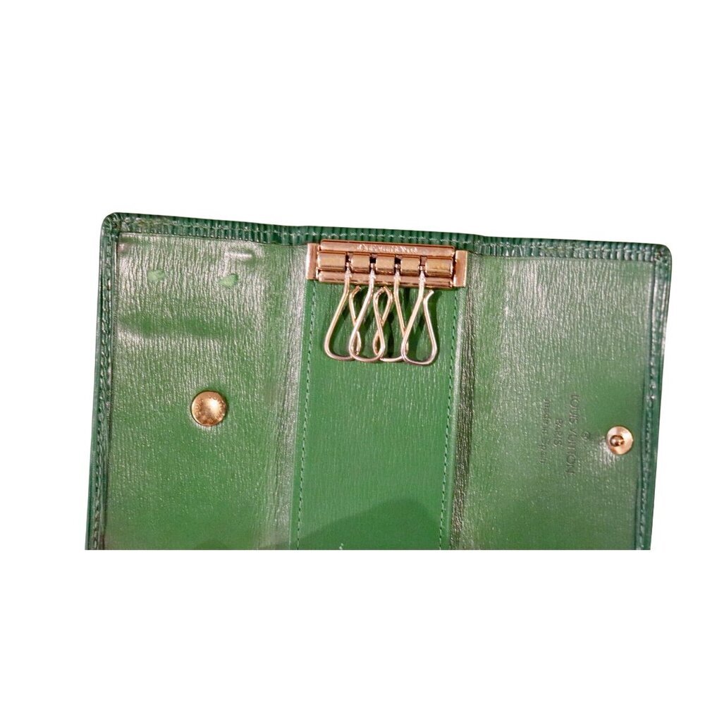 Louis Vuitton Green Epi Leather Key Holder Wallet With Gold Hardware - Picture 5 of 7